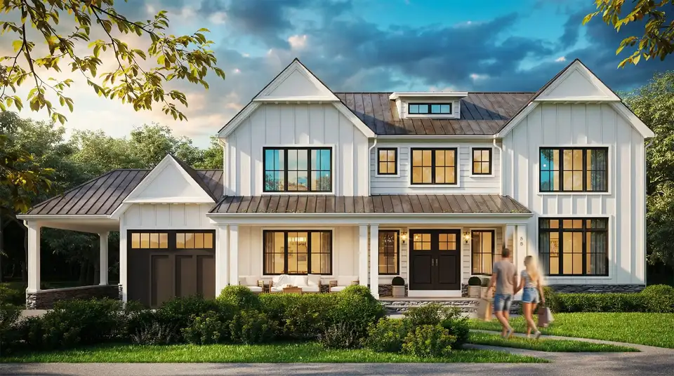 house ext 2 After Rain — architectural rendering by The Render Café