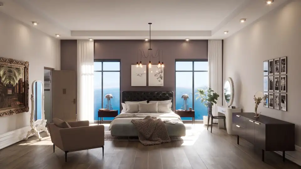 Bedroom Cam AI PSD 1 — architectural rendering by The Render Café