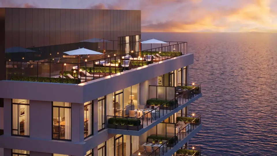 Exterior Sunset HERO SHOT 1 — architectural rendering by The Render Café