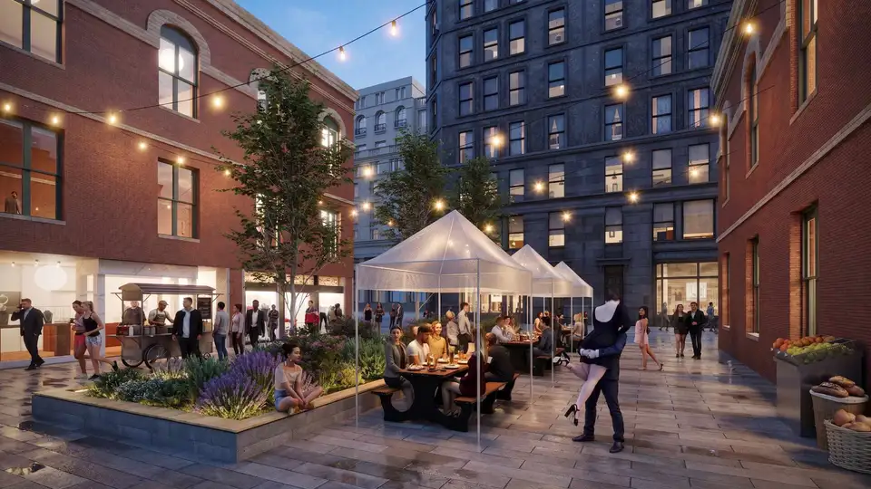 Outdoors AI WOW — architectural rendering by The Render Café