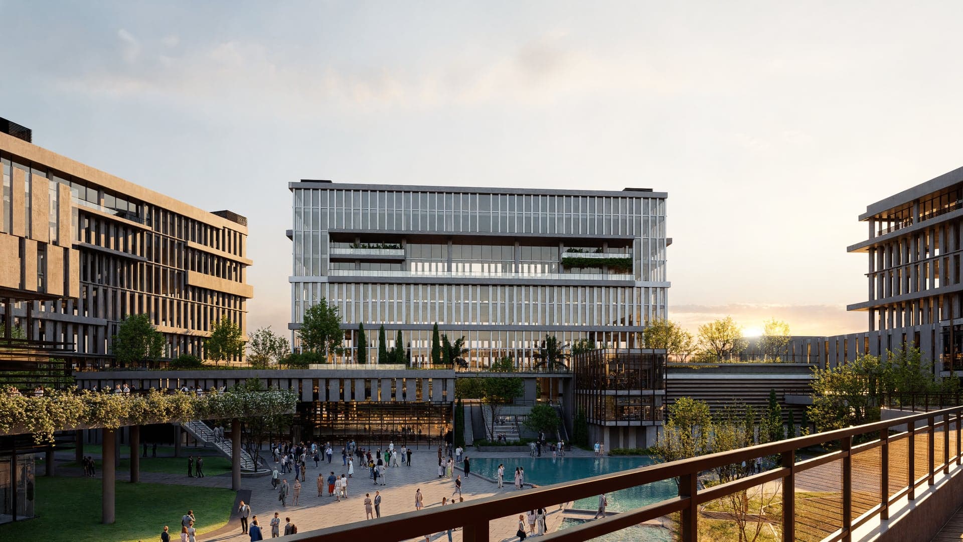 University 1 AI — architectural rendering by The Render Café